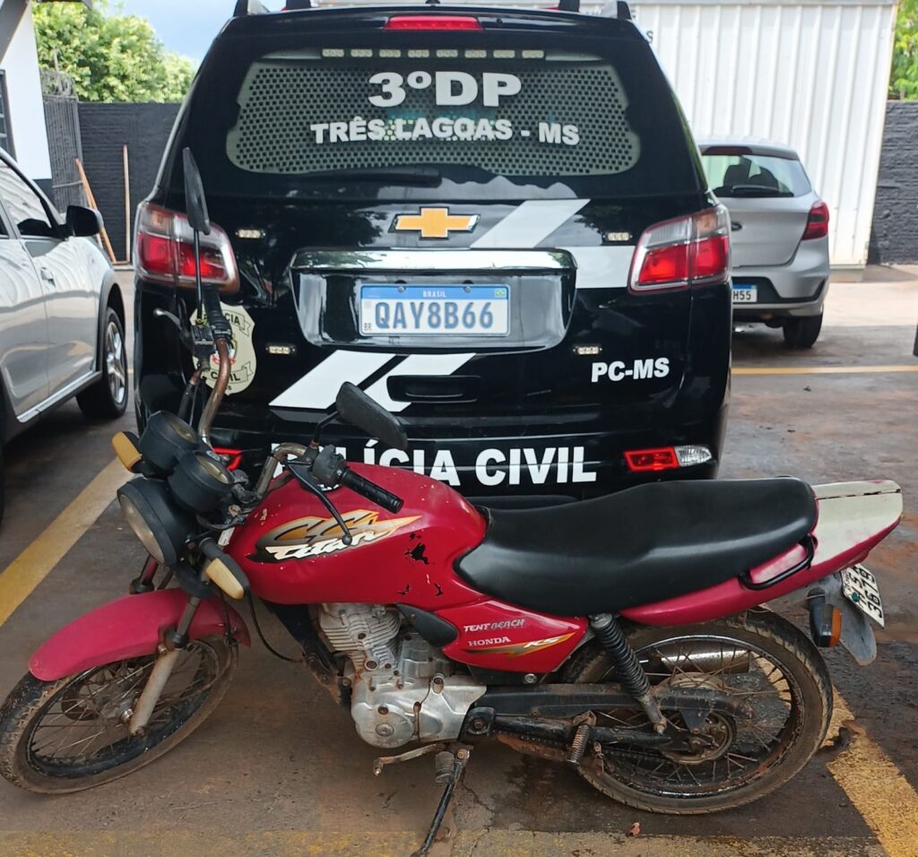 Autor de furto de motocicletas é preso pela Polícia Civil em Três Lagoas