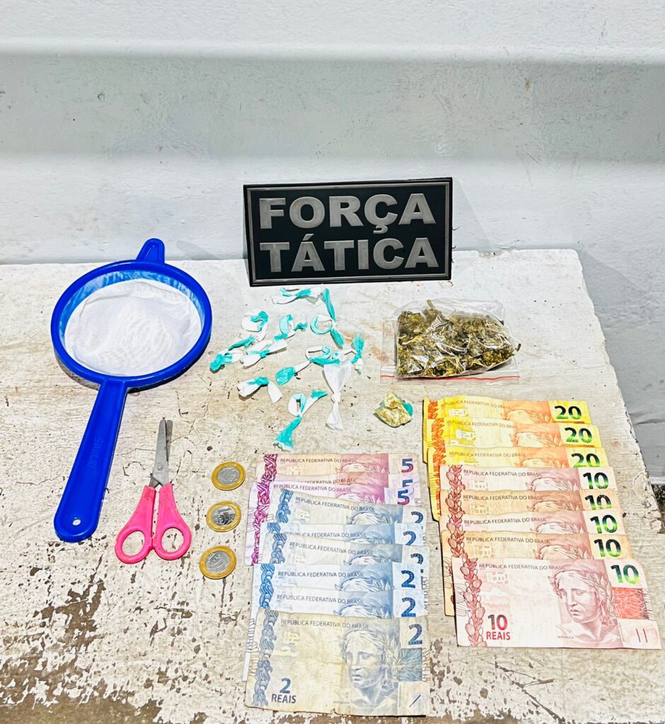 Força tática de Corumbá prende mulher em flagrante por tráfico de drogas
