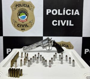 Polícia Civil prende homem por posse ilegal de arma de fogo de uso restrito em Naviraí