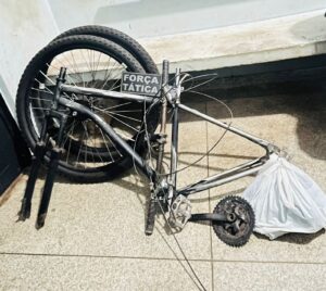 Polícia Militar de Corumbá recuperam bicicleta furtada no bairro Maria Leite