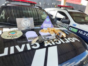 Polícias Civil e Militar realizam ação contra o tráfico de drogas em Costa Rica