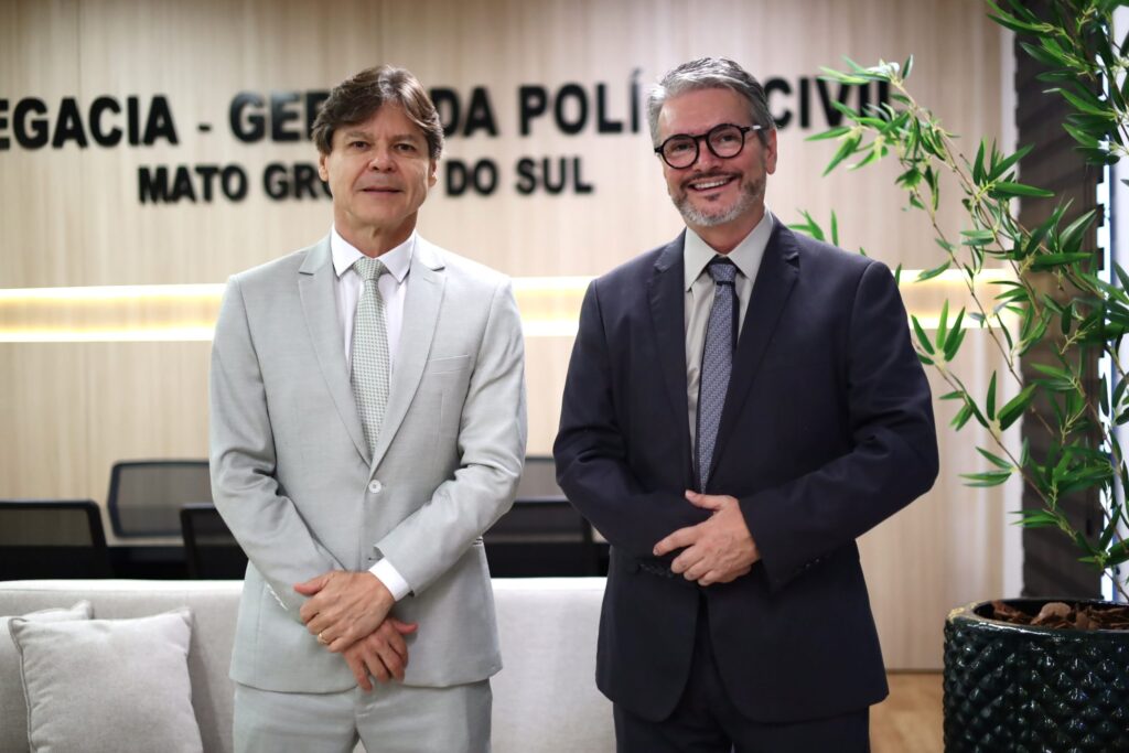 Delegado-Geral da Polícia Civil recebe visita do Deputado e Presidente Estadual do PSB Paulo Duarte em Campo Grande