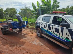 PM recupera barco furtado: Ação eficiente do 9° BPM