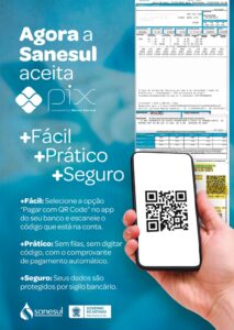 Pix é a maneira mais prática de pagar fatura de água e esgoto em MS