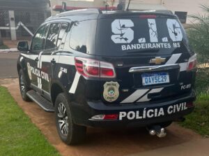 Em ação conjunta, Polícia Civil e Polícia Militar de Bandeirantes capturaram indivíduo acusado por pichação
