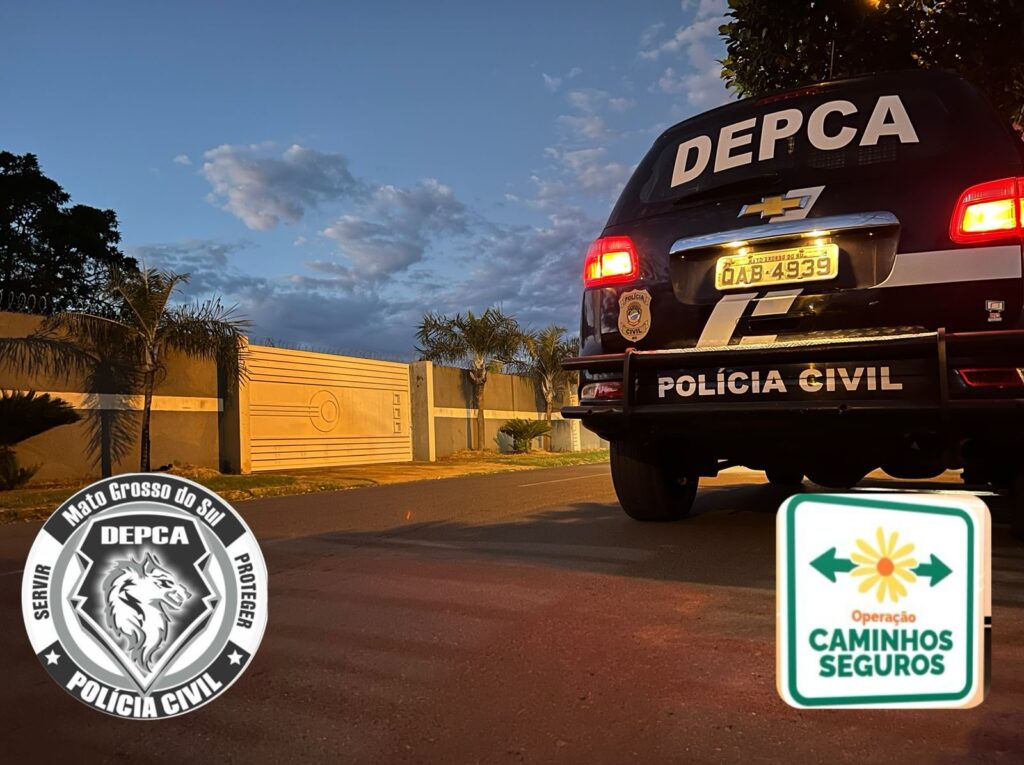 Polícia Civil cumpre mandado de prisão preventiva por estupro de vulnerável, durante deflagração da Operação “Caminhos Seguros – 2024” em Campo Grande