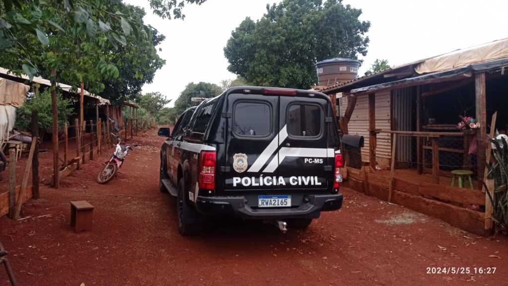 Polícia Civil cumpre mandado e prende mulher investigada por participação no homicídio com ocultação de cadáver. Todos os quatro envolvidos foram presos em Sidrolândia