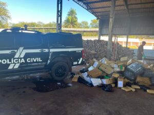 Polícia Civil incinera 3,5 toneladas de drogas em Sidrolândia