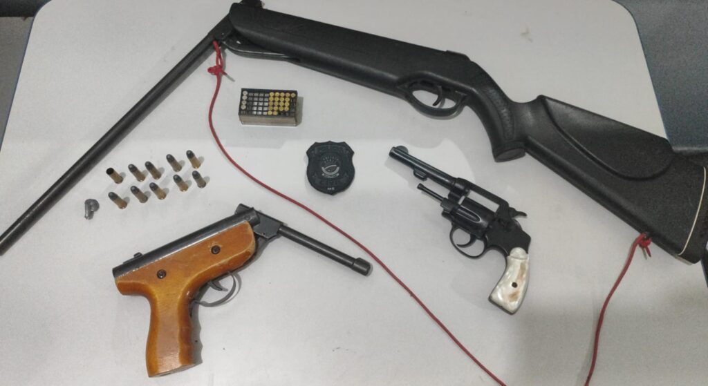 Polícia Civil realiza prisão em flagrante de indivíduo por posse irregular de arma de fogo em Água Clara