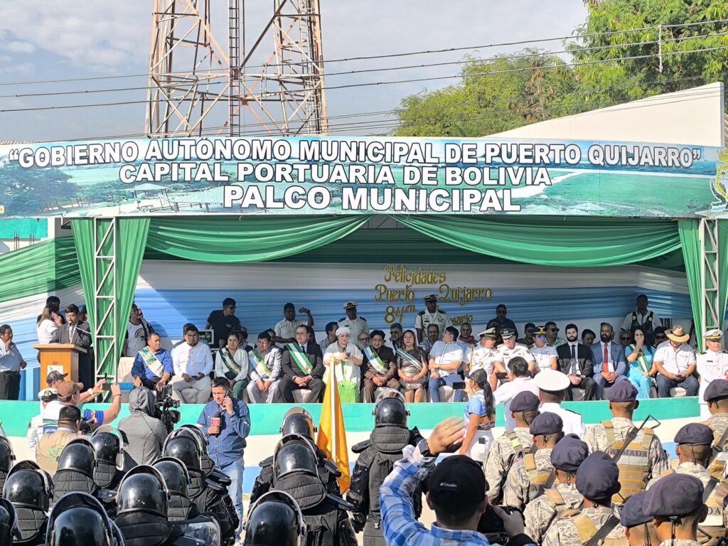 Delegado Regional de Polícia Civil de Corumbá Participa do 84º Aniversário de Puerto Quijarro, Bolívia