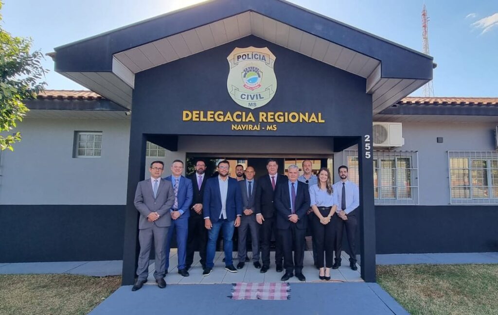 Diretor do Departamento de Polícia do Interior visita a Delegacia Regional de Naviraí e prefeitura, para traçar metas e definir estratégias para melhorar ainda mais a segurança na região
