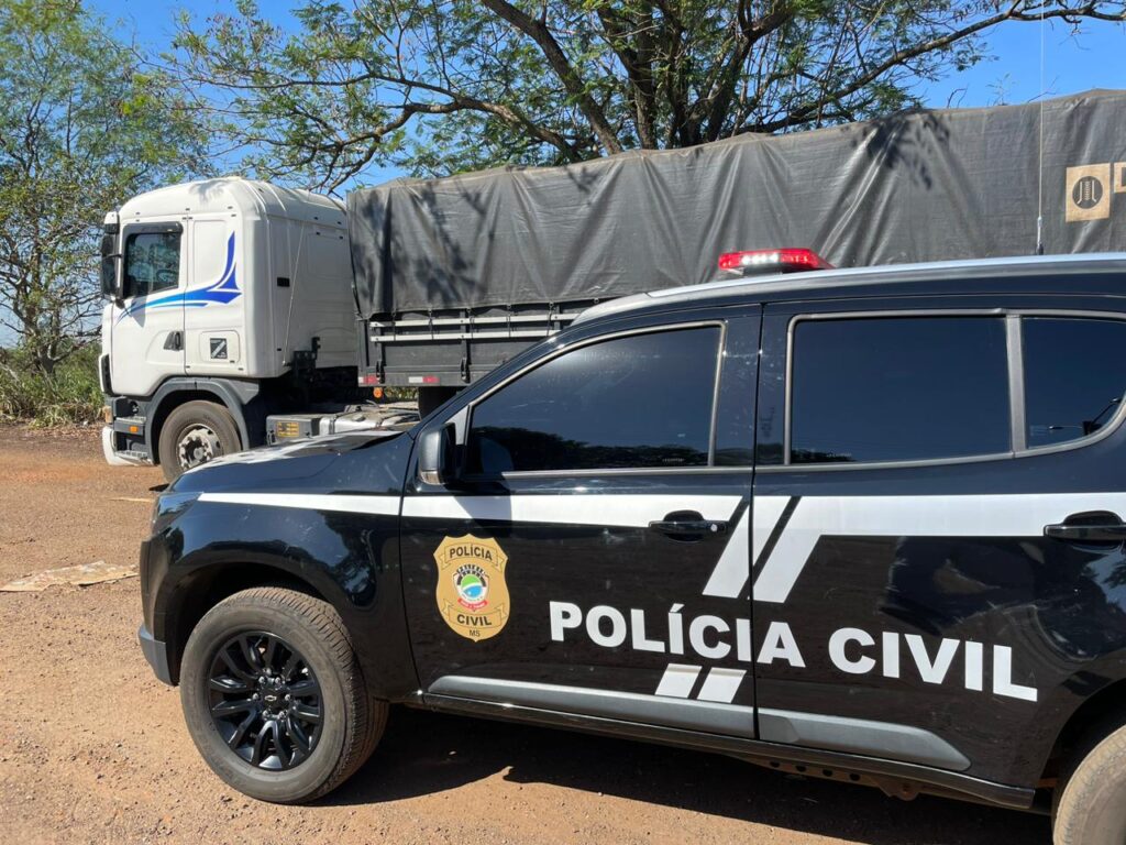 Motorista de caminhão é sequestrado em Barueri-SP e veículo é apreendido com receptador pela Polícia Civil do Mato Grosso do Sul