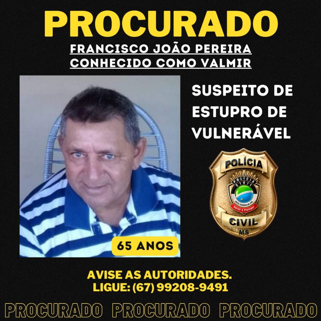 Polícia Civil identifica suspeito de abusar sexualmente criança de 10 anos de idade em Novo Horizonte do Sul